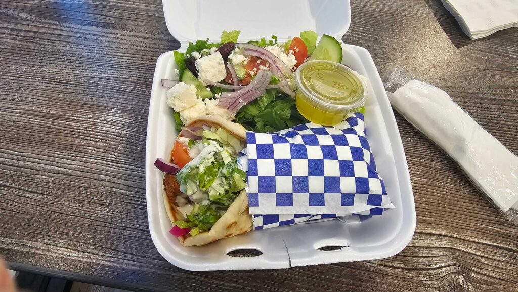 Falafel and Greek Salad